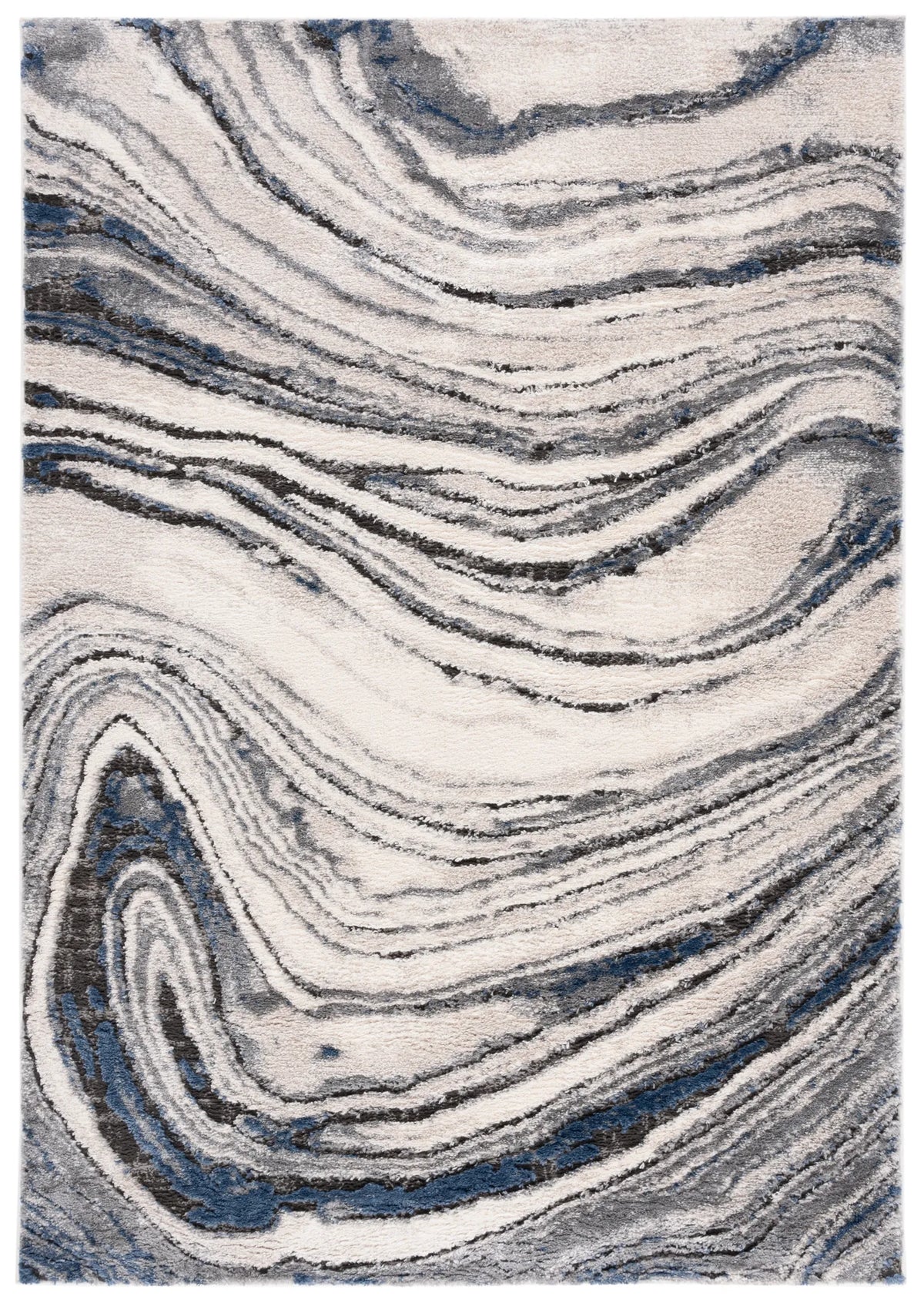Safavieh Petra 4'-0" x 6'-0" Rug in Light Beige / Blue