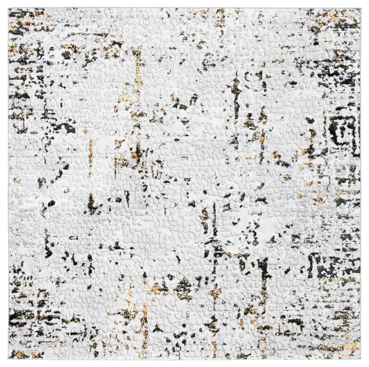 Safavieh Amelia 6'-7" x 6'-7" Rug in Grey / Gold