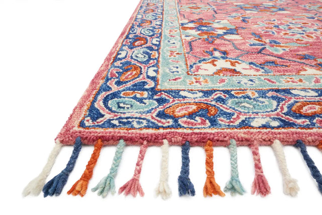 Loloi Zharah Zr-03 Rose / Denim Rugs - rug corner