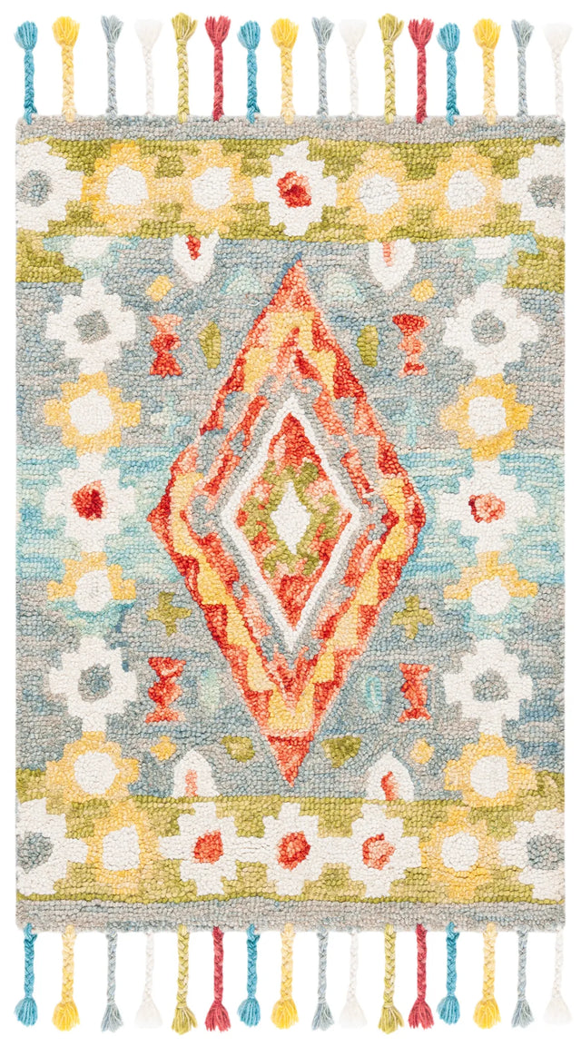 Safavieh Aspen 2'-0" x 3'-0" Rug in Grey / Red