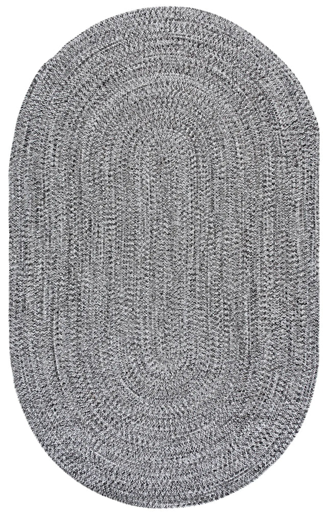 Safavieh Braided 5'-0" x 8'-0" Rug in Black / Ivory