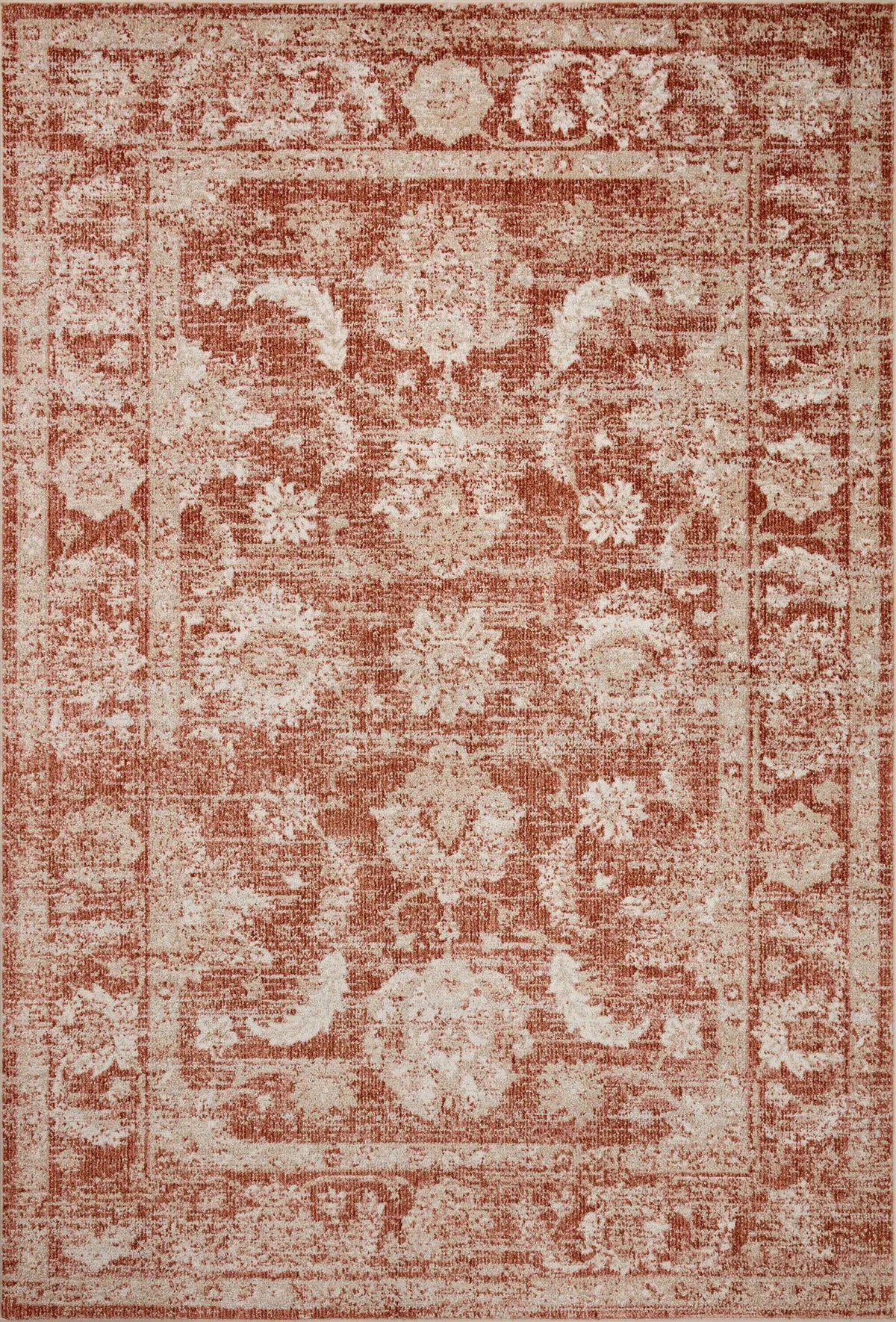Loloi Odette Odt-03 Rust/Ivory Rug - main flat
