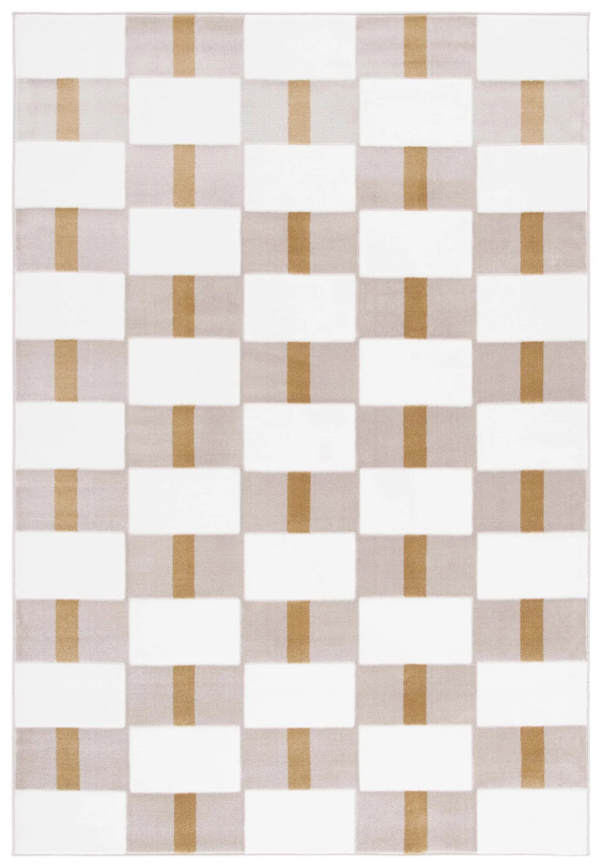 Safavieh Groove 4'-0" x 6'-0" Rug in Ivory / Gold