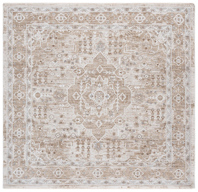 Safavieh Finley 6'-7" x 6'-7" Rug in Beige / Ivory