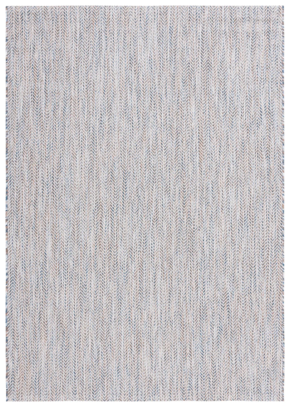 Safavieh Courtyard 4'-0" x 5'-7" Rug in Ivory Blue / Beige