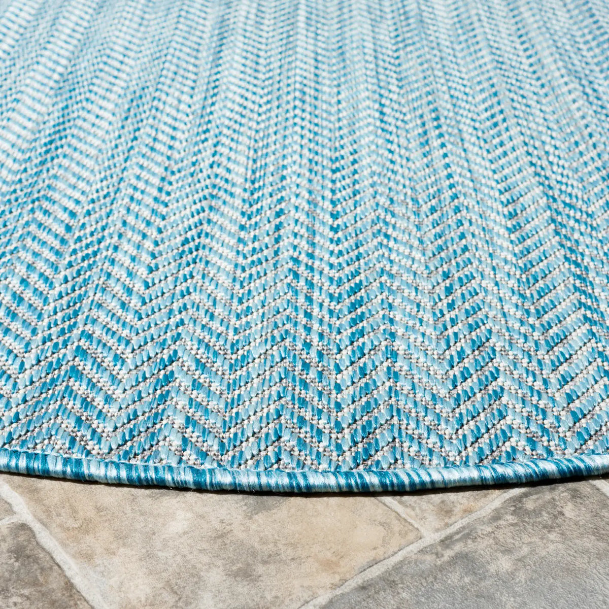 Safavieh Courtyard 10'-0" x 10'-0" Rug in Aqua / Grey