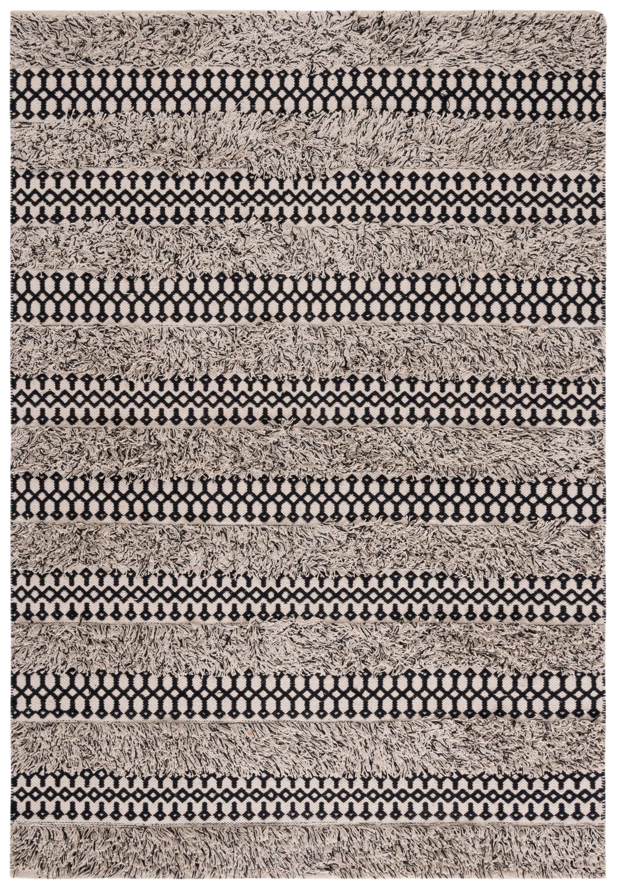Safavieh Natura 3'-0" x 5'-0" Rug in Black / Ivory