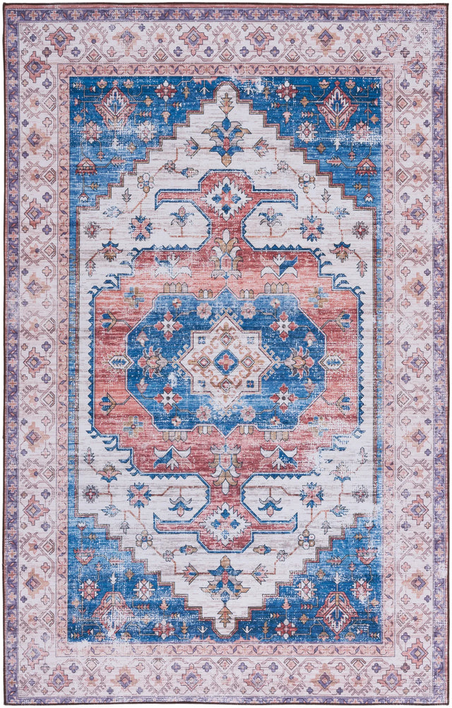 Safavieh Tucson 4'-0" x 6'-0" Rug in Beige / Blue