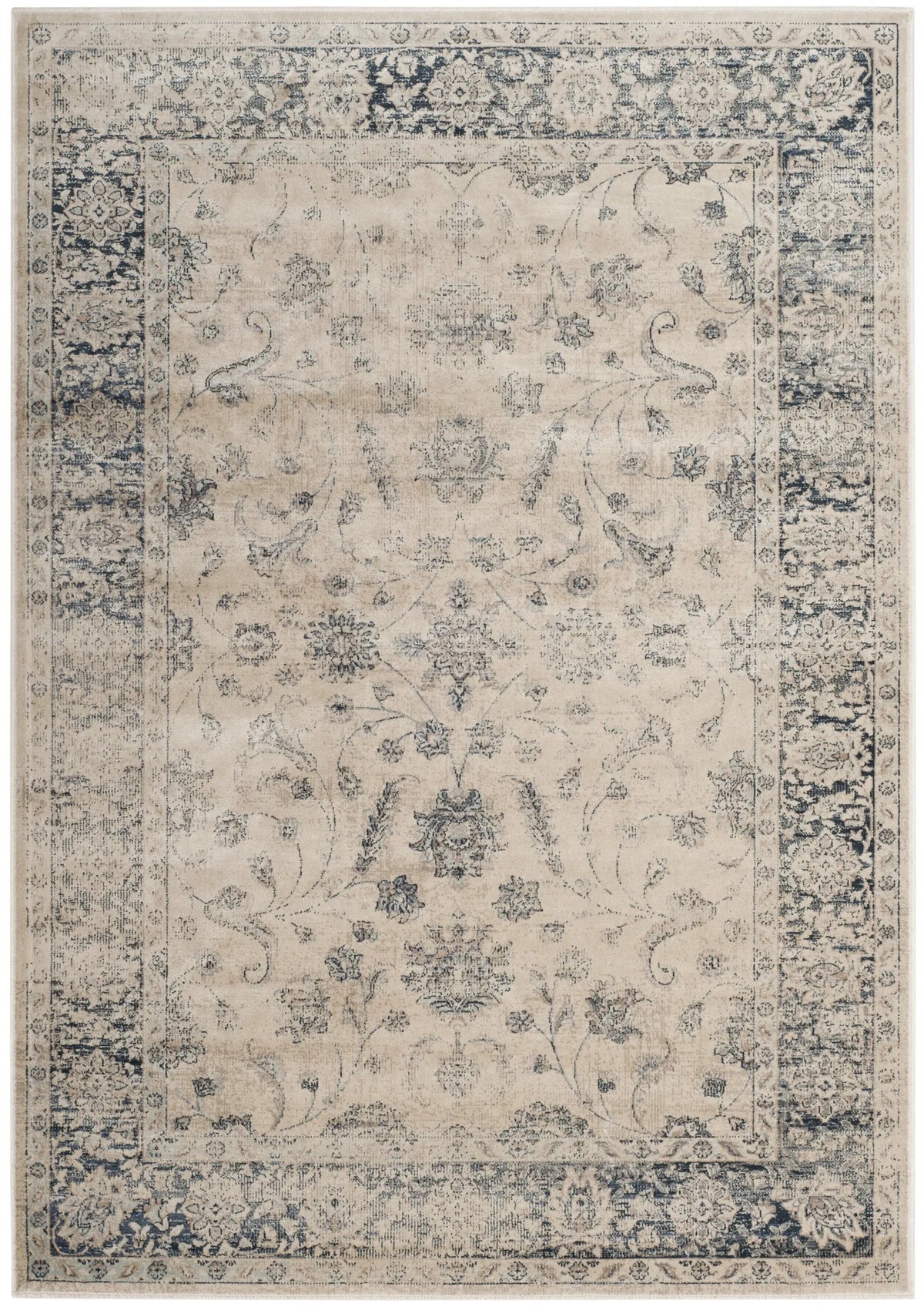 Safavieh Vintage 4'-0" x 5'-7" Rug in Stone / Blue
