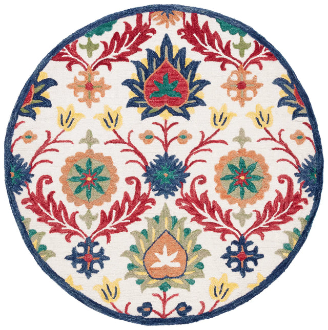 Safavieh Blossom 6'-0" x 6'-0" Rug in Ivory / Green
