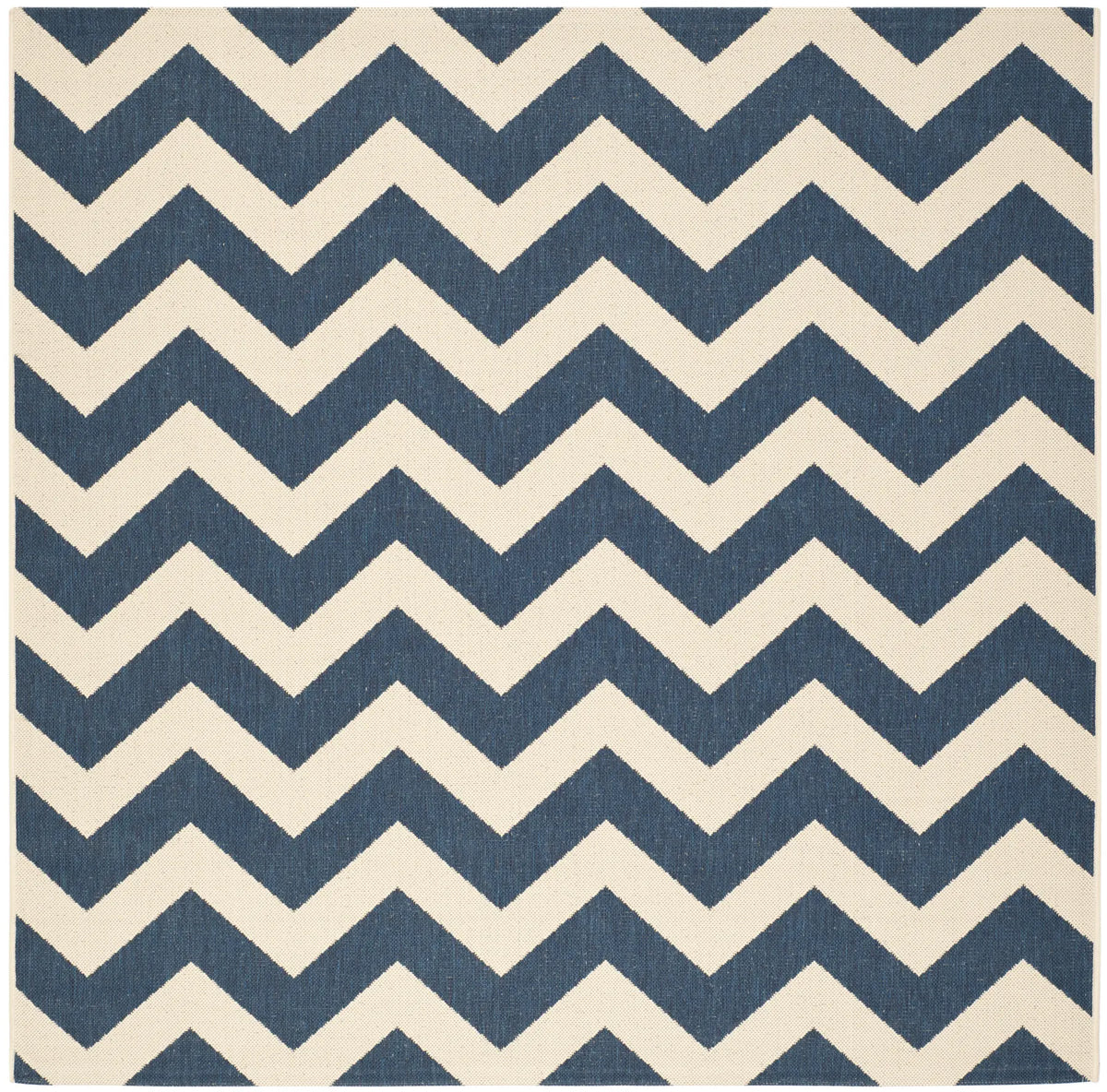 Safavieh Courtyard 6'-7" x 6'-7" Rug in Navy / Beige