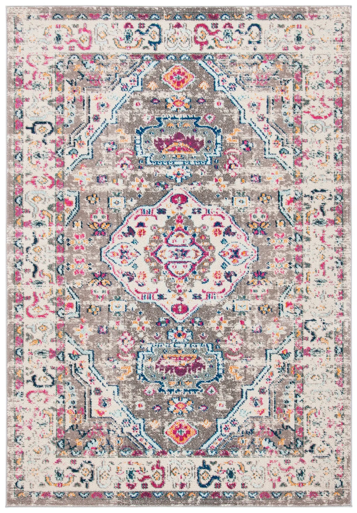 Safavieh Madison 4'-0" x 6'-0" Rug in Taupe / Ivory
