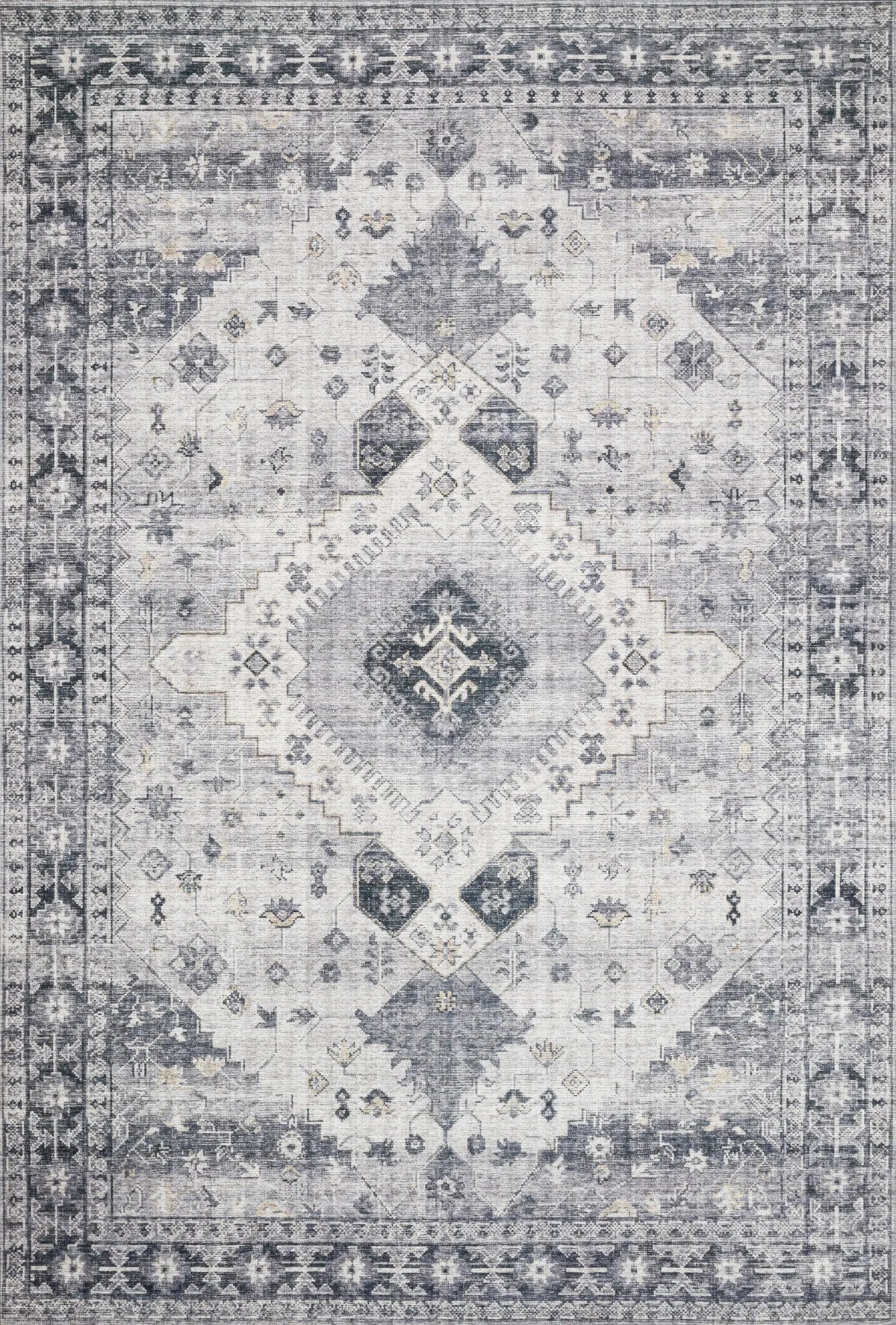 Loloi Skye Sky-02 Silver/Grey Rugs - main flat