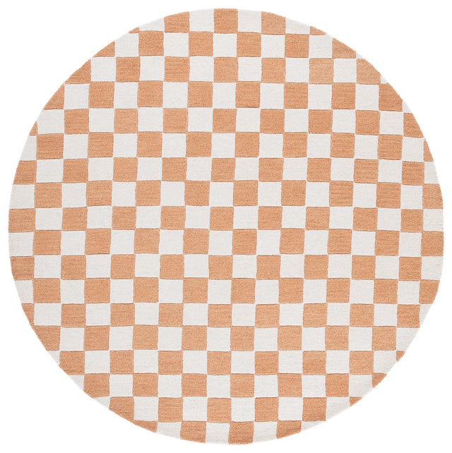 Safavieh Ebony 6'-0" x 6'-0" Rug in Rust / Ivory