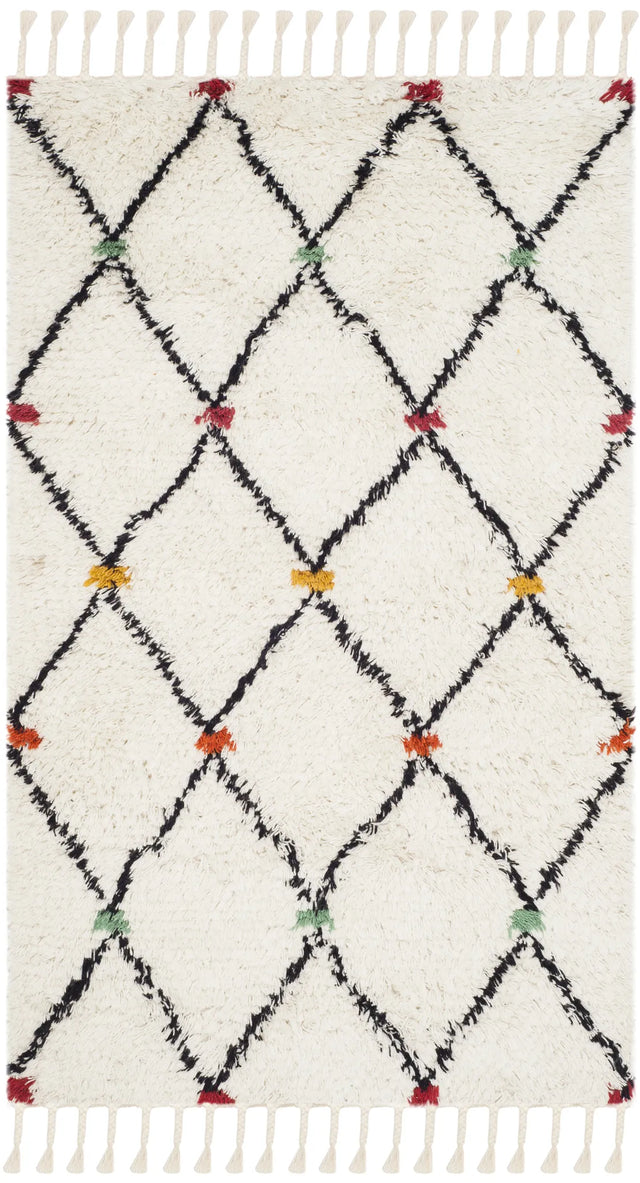 Safavieh Casablanca 4'-0" x 6'-0" Rug in Ivory / Multi