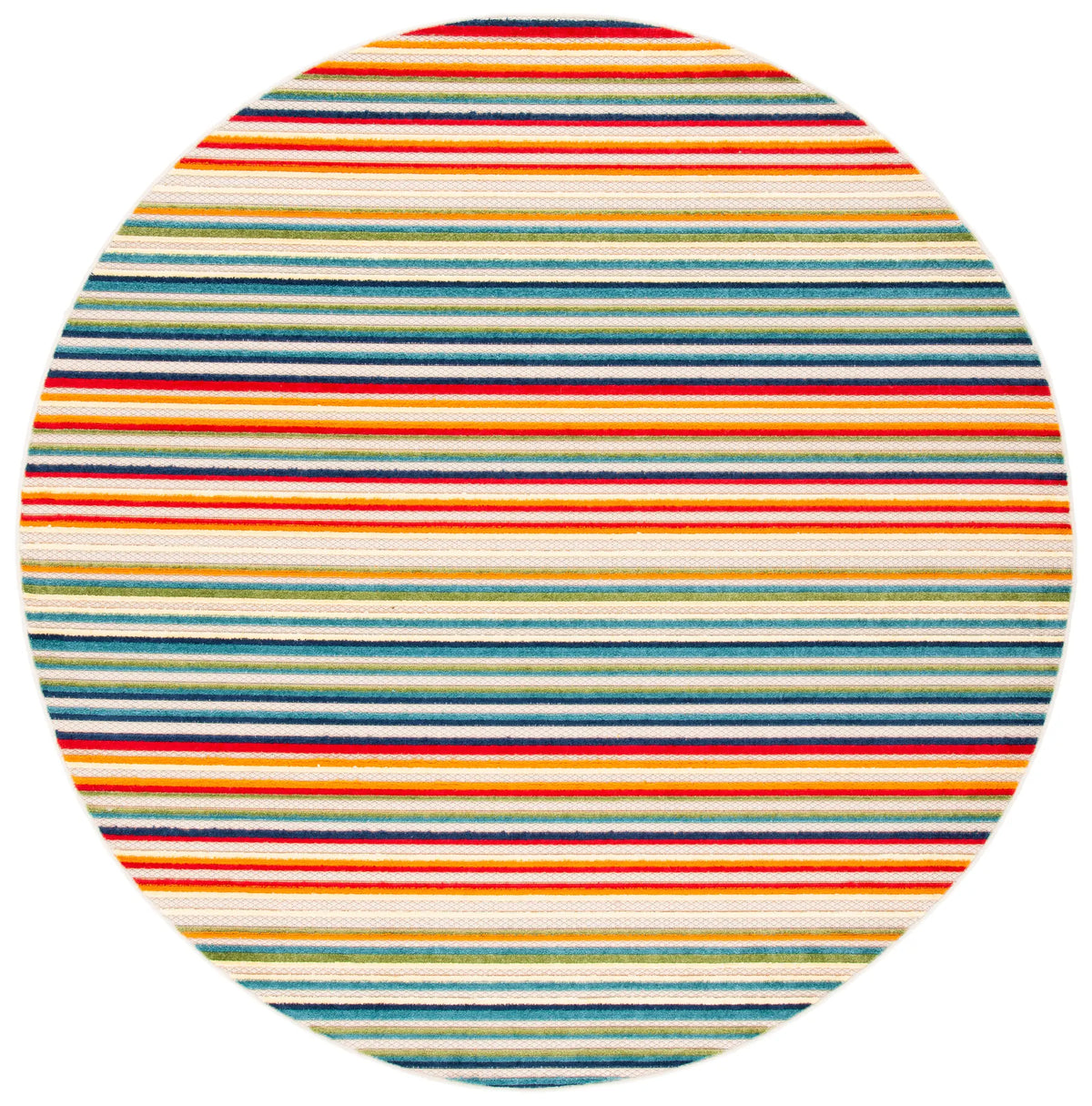 Safavieh Cabana 5'-3" x 5'-3" Rug in Ivory / Green