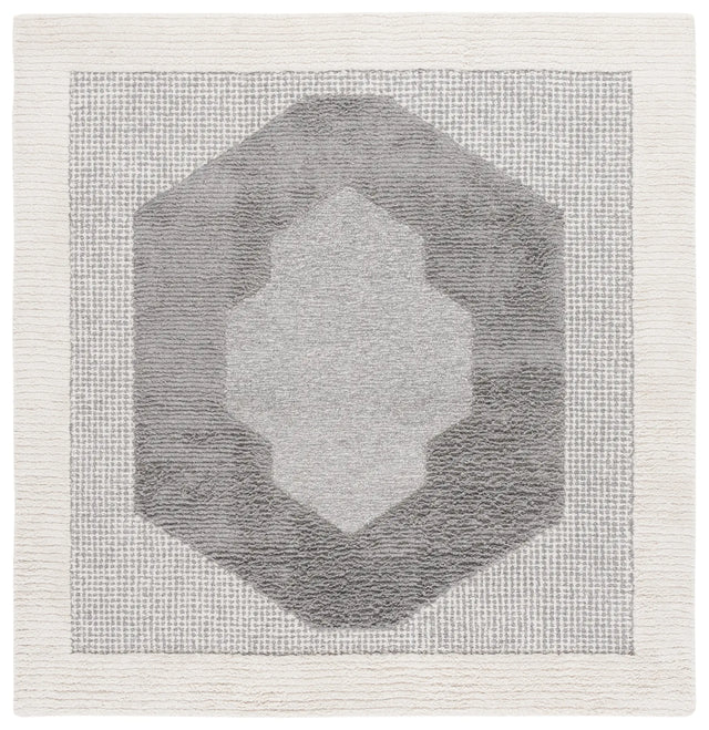 Safavieh Renewal 6'-0" x 6'-0" Rug in Dark Grey / Ivory