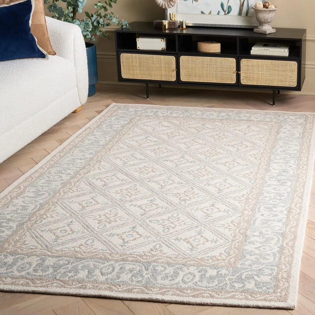 Safavieh Ebony 4'-0" x 6'-0" Rug in Grey / Ivory