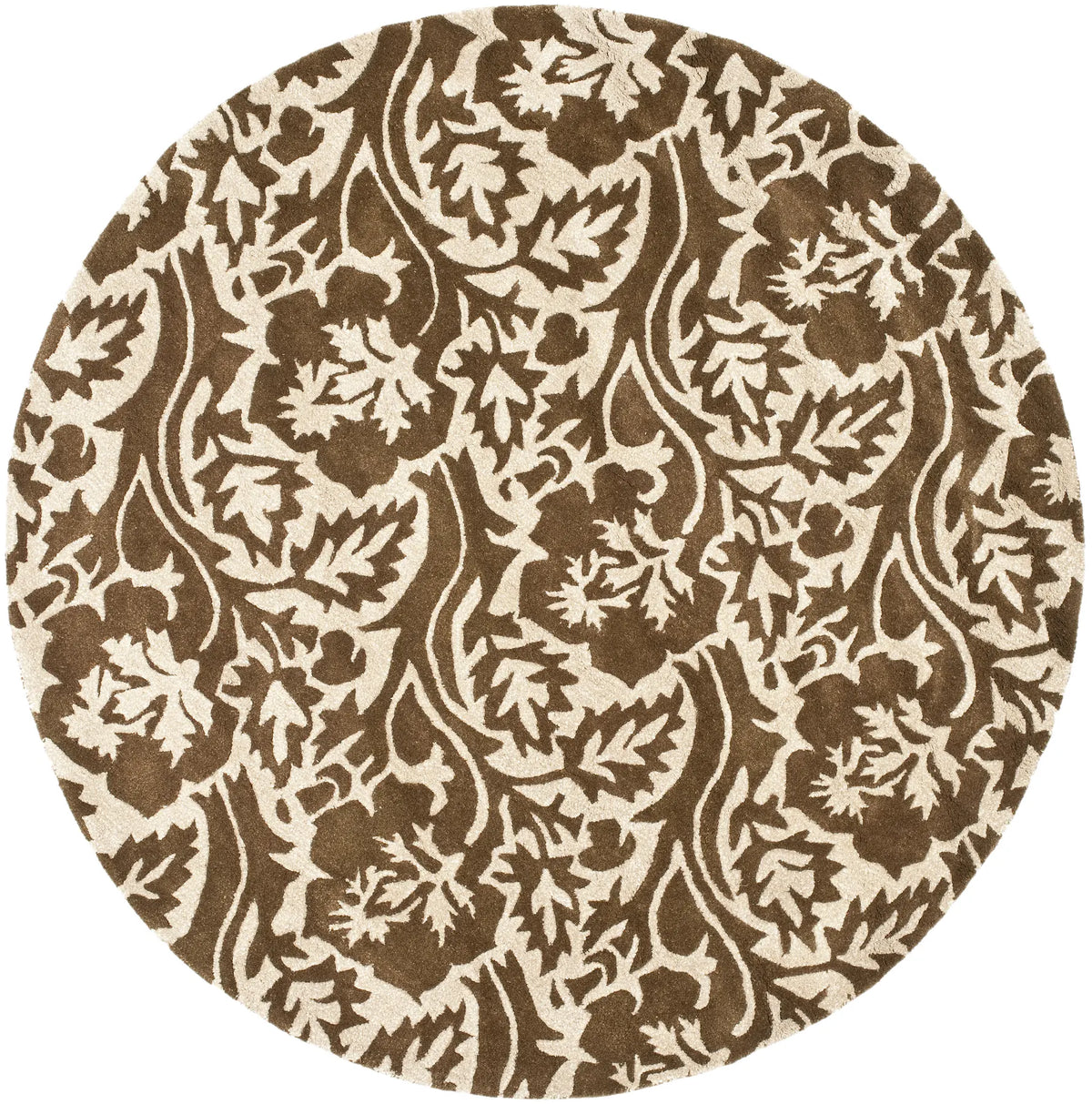 Safavieh Soho 6'-0" x 6'-0" Rug in Brown / Ivory