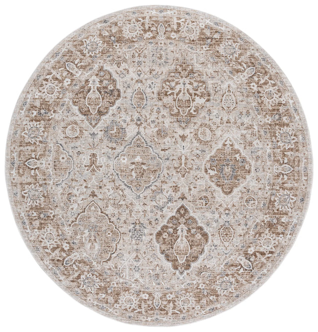 Safavieh Finley 6'-7" x 6'-7" Rug in Brown / Grey