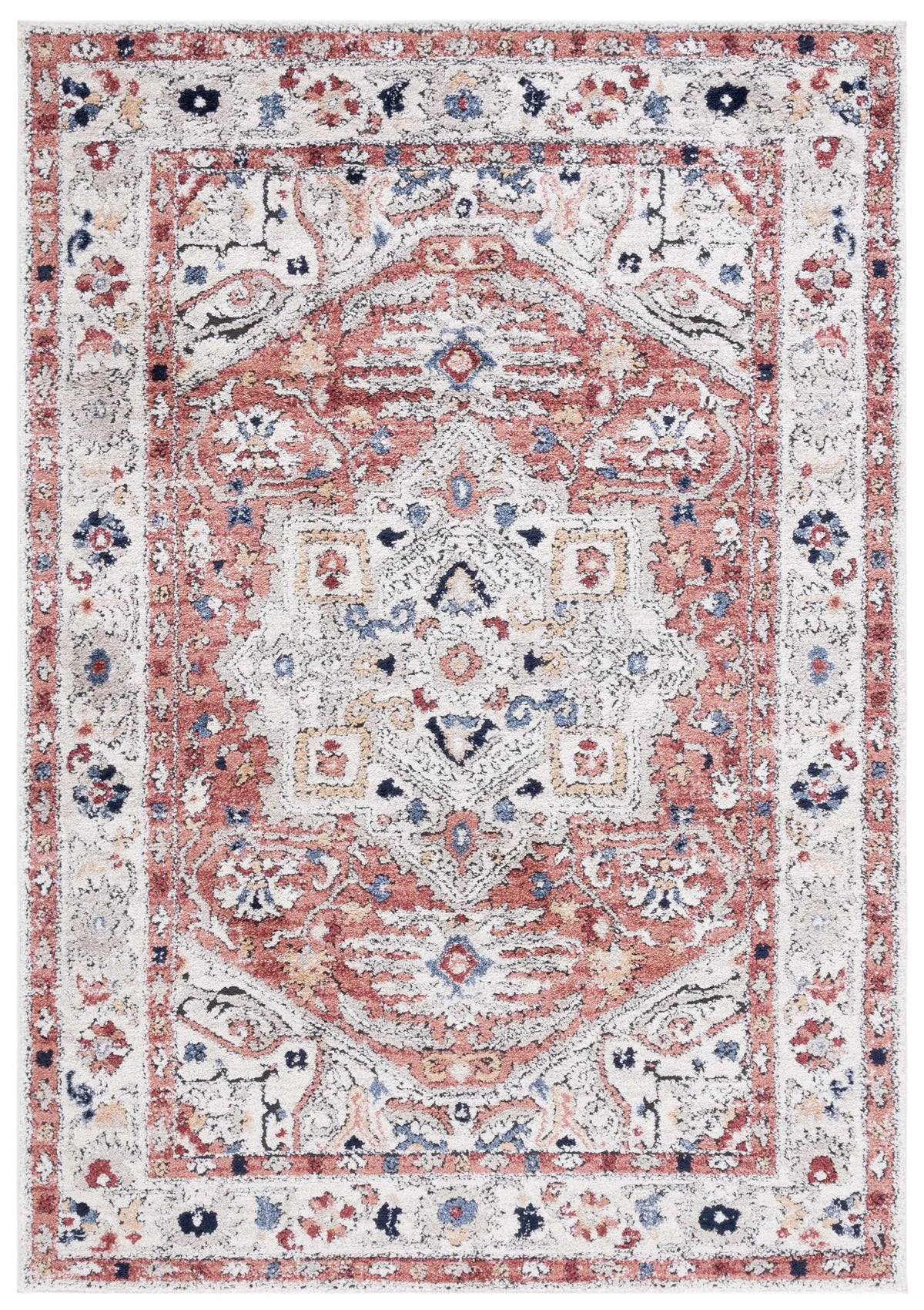 Safavieh Luna 4'-5" x 6'-5" Rug in Beige / Rust