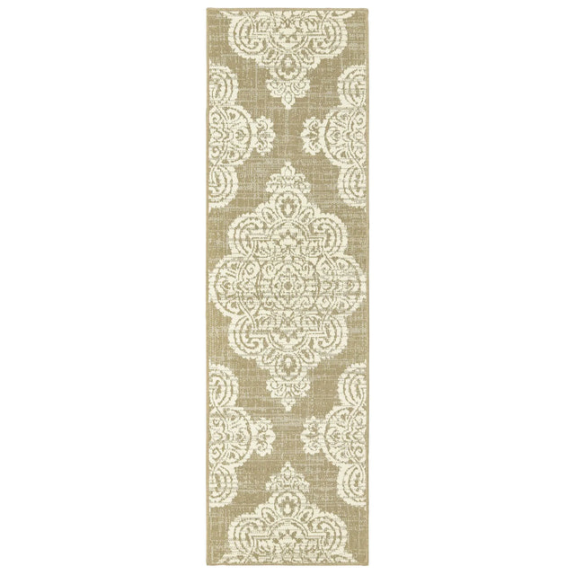 Oriental Weavers Sphinx Marina 5929J Tan / Ivory Rugs - runner