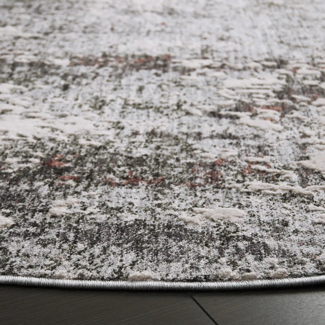 Safavieh Scarlett 400 6'-7" x 6'-7" Rug in Grey / Ivory Rust
