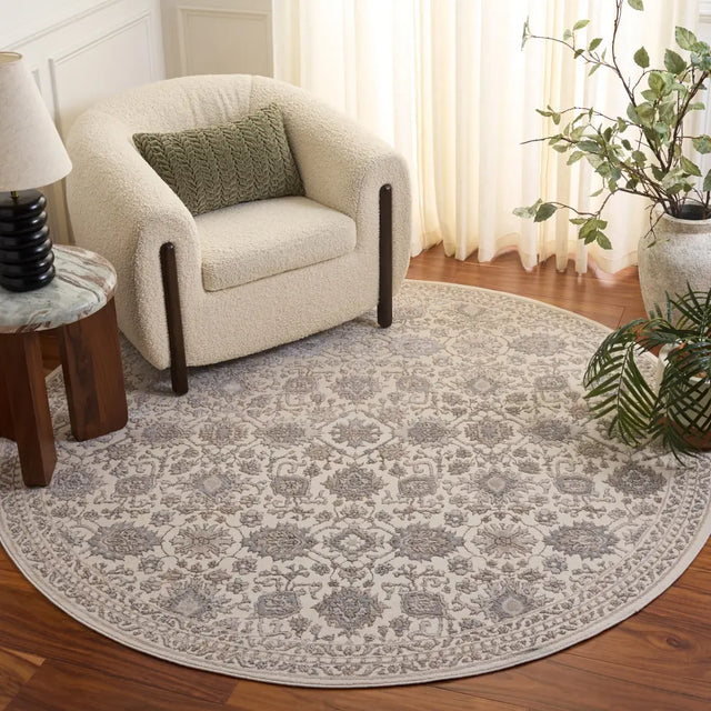 Safavieh Spectrum 6'-7" x 6'-7" Rug in Ivory / Grey