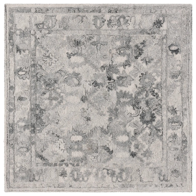 Safavieh Marquee 6'-0" x 6'-0" Rug in Light Grey / Charcoal