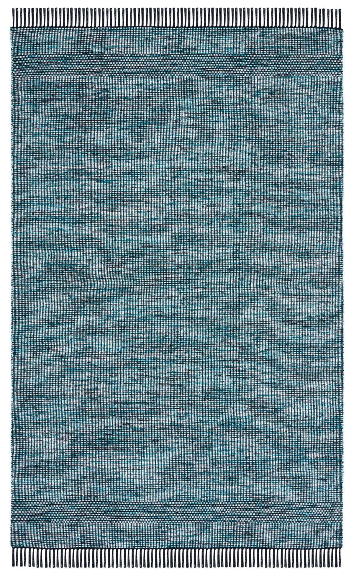 Safavieh Montauk 4'-0" x 6'-0" Rug in Turquoise / Black