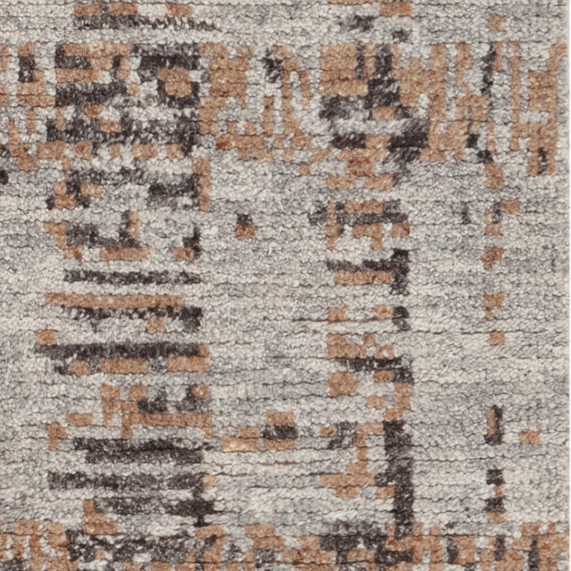 Chandra Petra PET-57601 Gray / Black / Brown rug, close-up detail