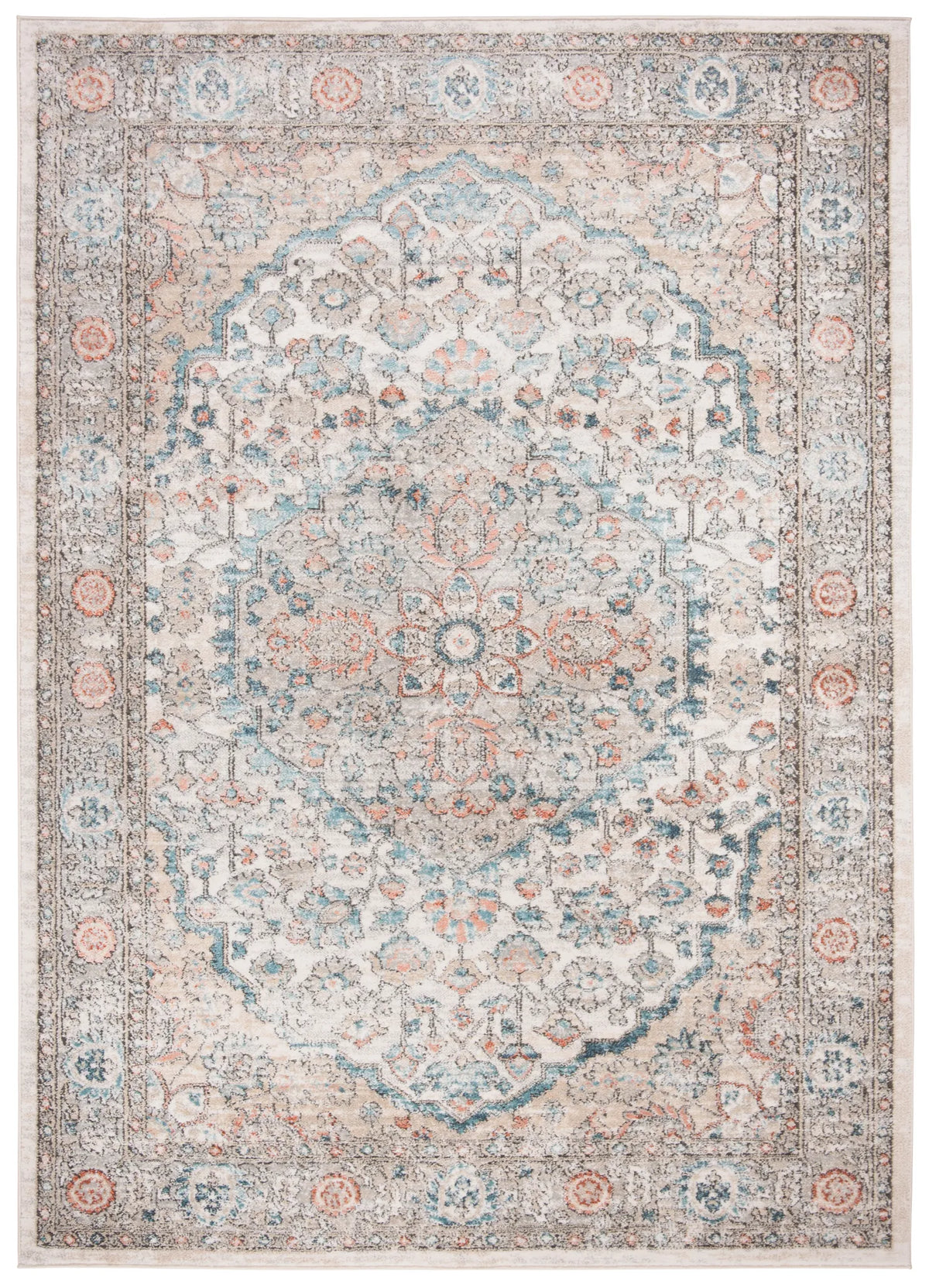 Safavieh Martha Stewart 4'-0" x 6'-0" Rug in Grey / Blue