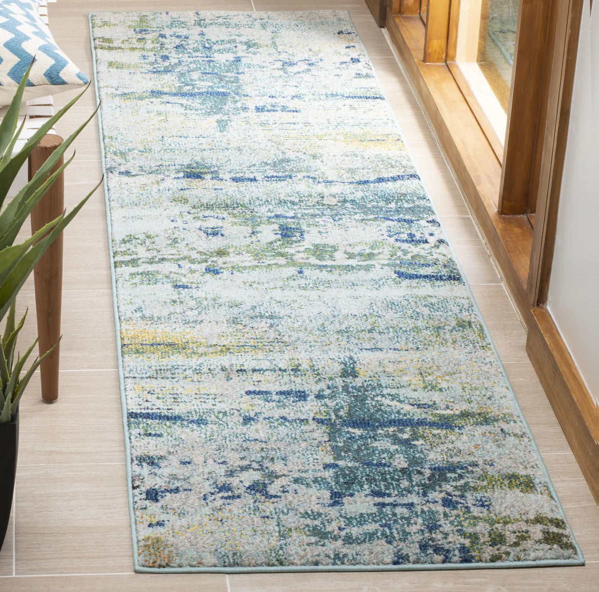 Safavieh Monaco 2'-2" x 8'-0" Rug in Blue / Grey