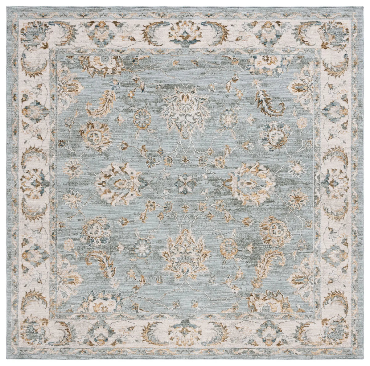 Safavieh Hamilton 6'-7" x 6'-7" Rug in Blue / Gold