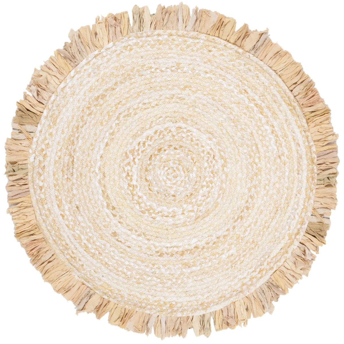 Safavieh Braided 3'-0" x 3'-0" Rug in Beige