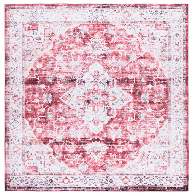 Safavieh Martha Stewart Washable 6'-0" x 6'-0" Rug in Rust / Gold