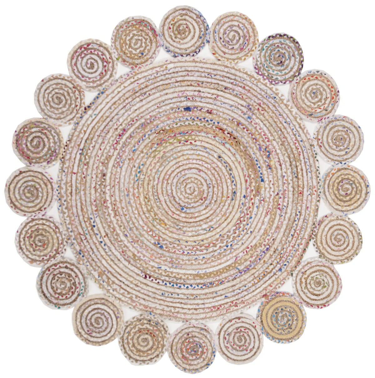 Safavieh Cape Cod 5'-0" x 5'-0" Rug in Ivory / Multi