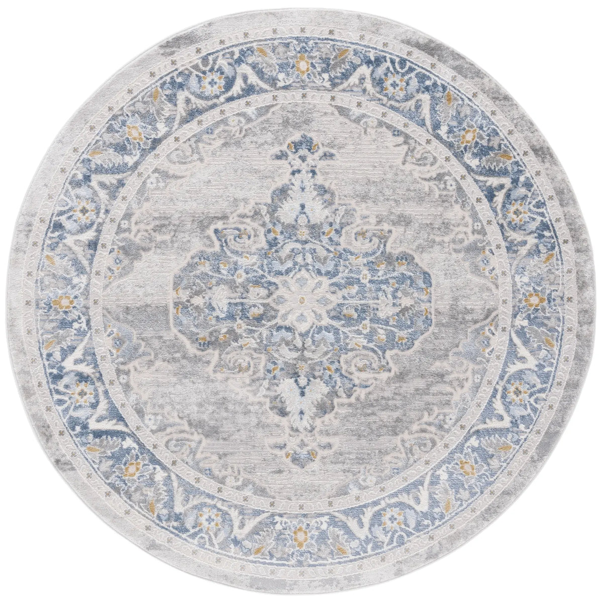 Safavieh Palma 6'-7" x 6'-7" Rug in Grey / Blue