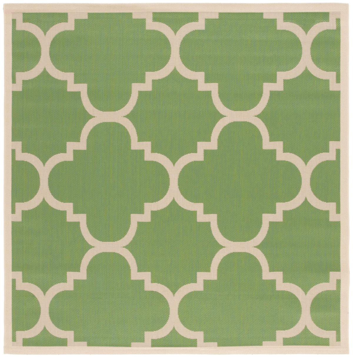 Safavieh Courtyard 6'-7" x 6'-7" Rug in Green / Beige