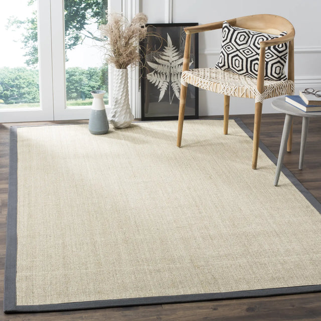 Safavieh Natural Fiber 4'-0" x 6'-0" Rug in Marble / Grey