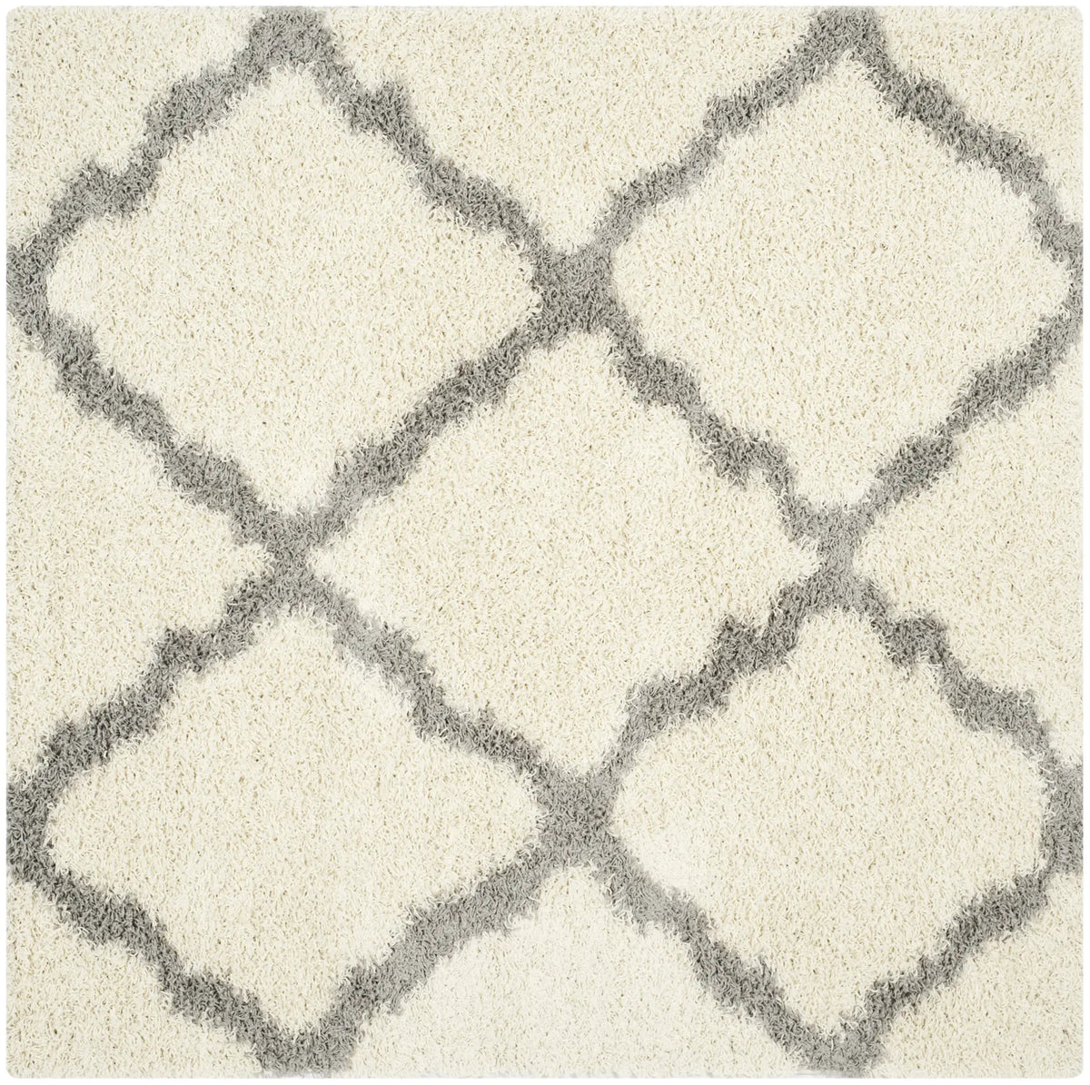 Safavieh Sgd-Dallas Shag 6'-0" x 6'-0" Rug in Ivory / Grey