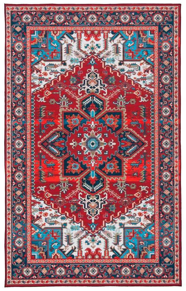 Safavieh Tucson 4'-0" x 6'-0" Rug in Red / Blue