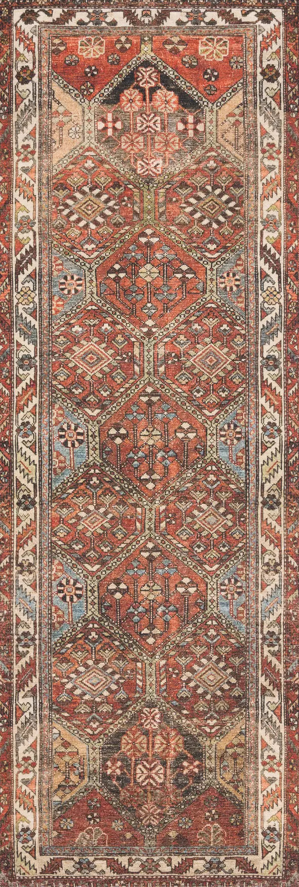 Loloi Loren Lq-16 Spice/Multi Rugs - runner flat