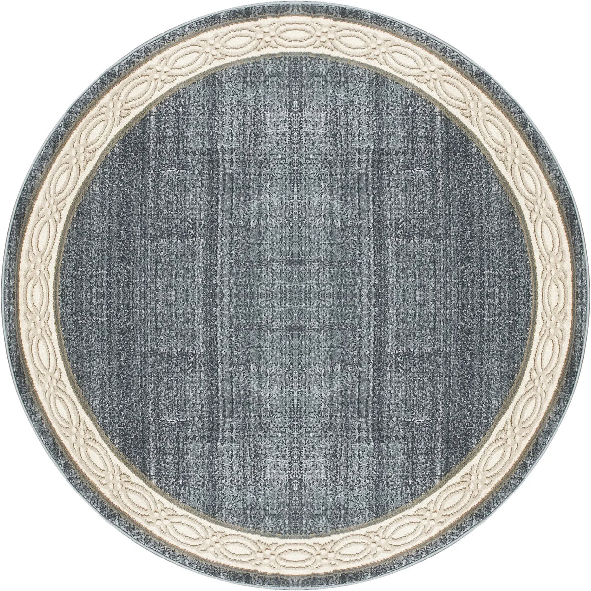 Dynamic Rugs Yazd 1770 Blue / Grey Rugs - Round