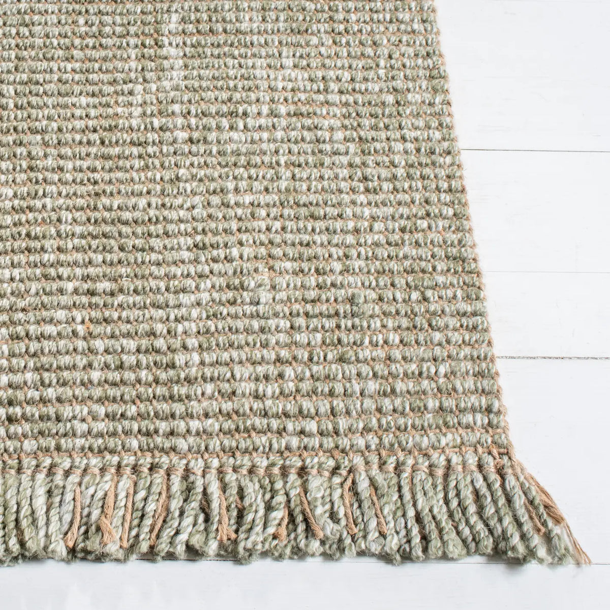Safavieh Natural Fiber 4'-0" x 6'-0" Rug in Green / Natural