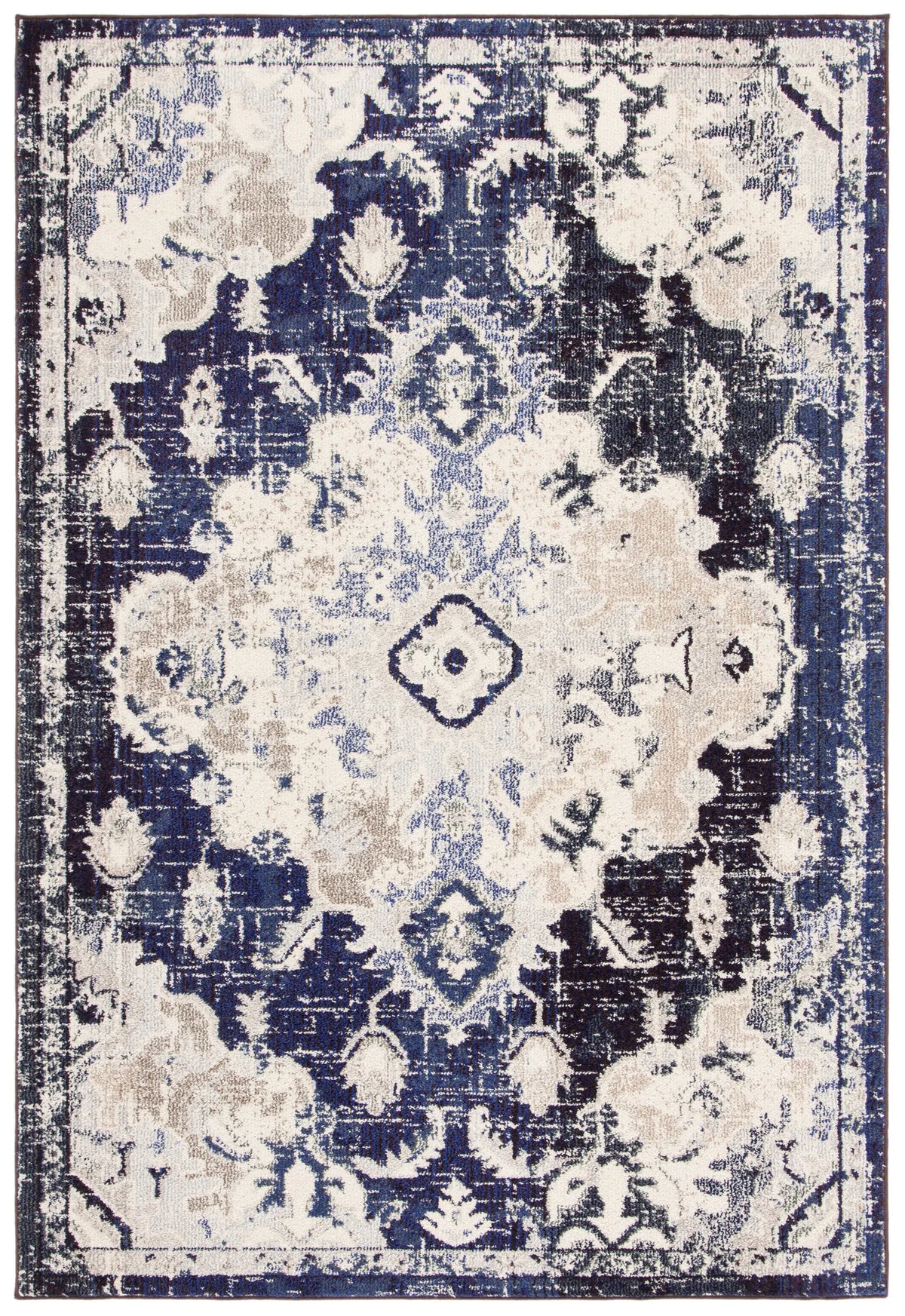 Safavieh Madison 4'-0" x 6'-0" Rug in Black Purple / Beige