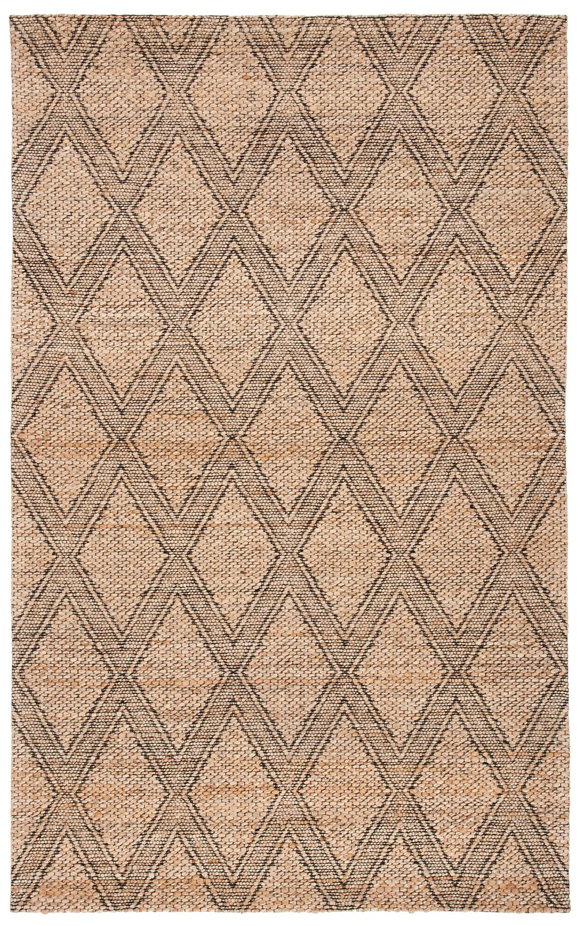 Safavieh Natural Fiber 4'-0" x 6'-0" Rug in Natural / Black
