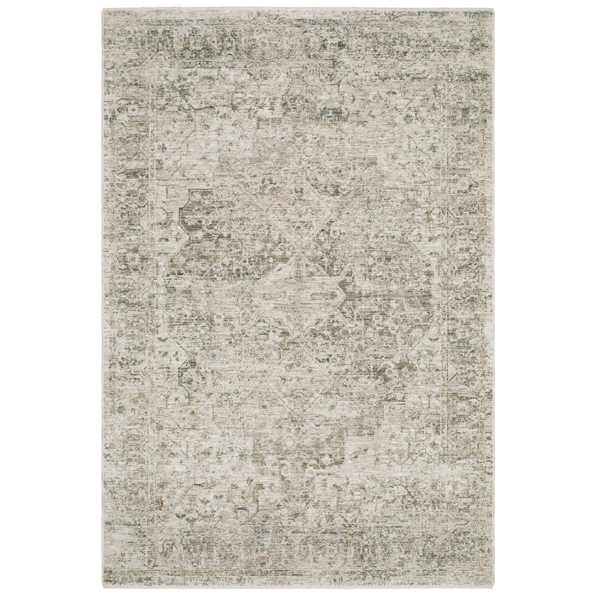 Oriental Weavers Sphinx Avalon AVA08 Grey Rugs - main flat