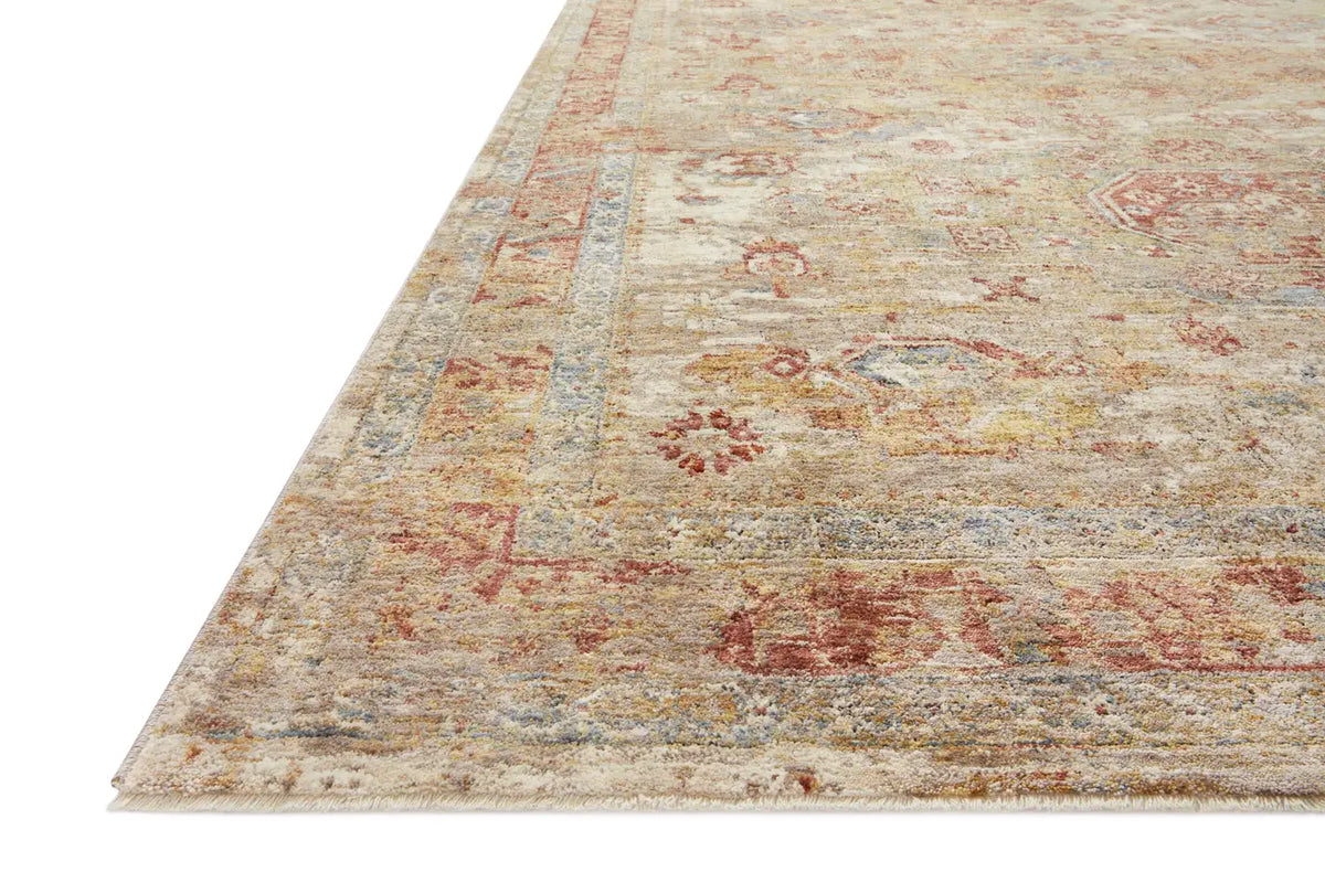 Loloi Gaia Gaa-02 Gold/Taupe Rugs - rug corner