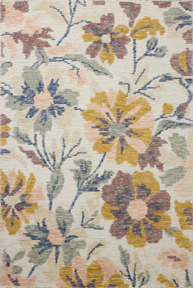 Loloi Tilly TIL-03 Bone / Multi Rug - main flat